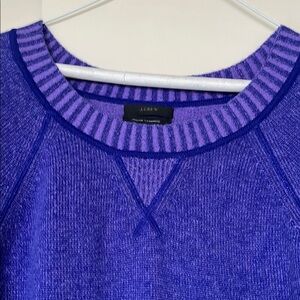 J. Crew Purple Italian Cashmere  Crewneck Sweater
